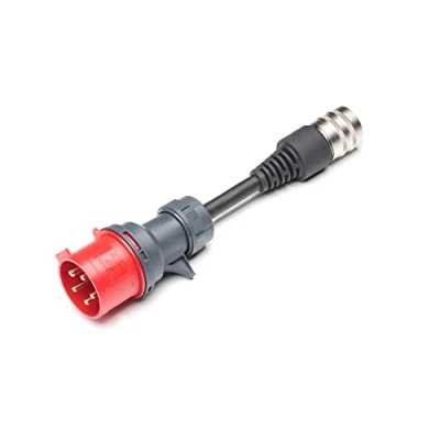 Abbildung von Juice Booster Adapter Industriestecker CEE 32A/400V Rot 22kW mit automatischer Adaptererkennung