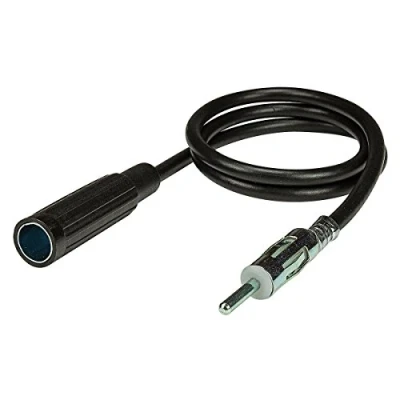 Abbildung von tomzz Audio 1600 000 KFZ Antennen Verlängerung Kabel 0,5m DIN Stecker auf Buchse Kupplung Antennenkabel