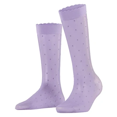 Abbildung von Falke DOT 15 Denier Transparent MATT Kniestrümpfe, Damen, Größe: 35 38, Lupine