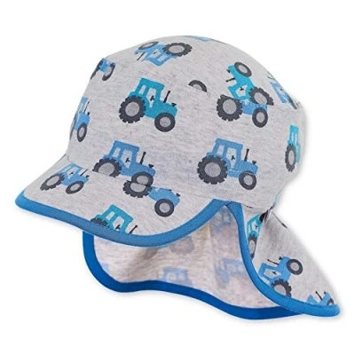 Abbildung von Sterntaler Baby Jungen Schirmmütze mit Nackenschutz Mütze, Silber, 47