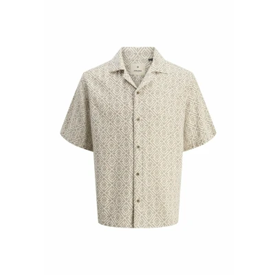 Abbildung von Jack &amp; Jones Premium Jprbluvincent Hemd, Herren, Größe: Medium, Oatmeal