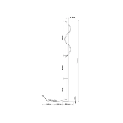 Abbildung von Brilliant LED Stehlampe »Eunice«, 150 x 20 cm, 1700 lm, 4000 K, Metall, matt schwarz