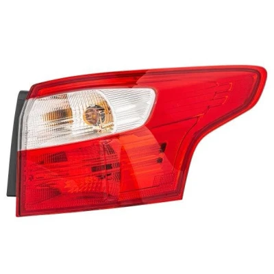 Abbildung von HELLA 2VA 354 995 161 Rückleuchte rechts äusserer Teil LED, P21W, PY21W 12 mit Glühlampen Lampenträger FORD: FOCUS 3 Turnier
