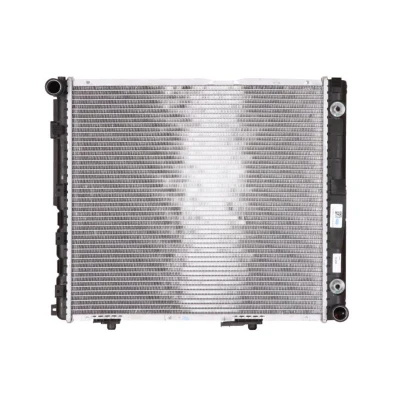 Abbildung von NRF 516573 Kühler, Motorkühlung Aluminium 533 485 42 mit Anbauteilen Kühlrippen gelötet MERCEDES BENZ: W124 Saloon, Estate