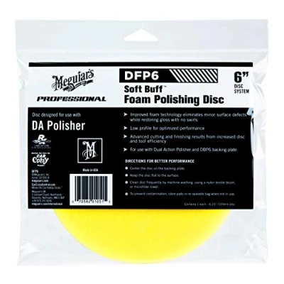 Abbildung von Meguiar&#039;s DFP5 Soft Buff Foam Polishing Disc Polierpad, Härtegrad: mittel, 5&#039;&#039; /140mm