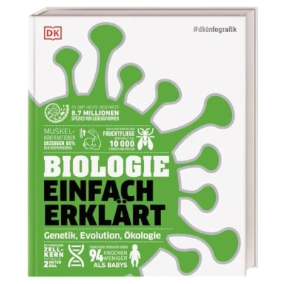Abbildung von #dkinfografik. Biologie einfach erklärt: Genetik, Evolution, Ökologie. Leicht verständliche und visuell aufbereitete Einführung in die