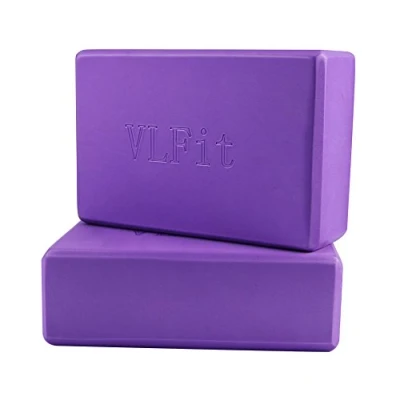 Abbildung von VLFit 2er Set Yoga Blöcke/Yogablock Wählen Sie Ihre Farbe und Größe (LILA)