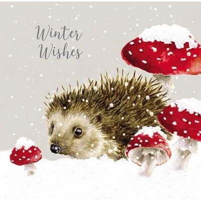 Abbildung von Wrendale Designs Hannah Dale Home For Christmas Luxuriöses Weihnachtskarten Set 8 Stück