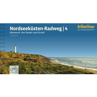 Abbildung von Nordseeküsten Radweg. 1:75000 / Radweg Teil 4: Dänemark Von Tønder nach Grenâ, 820 km, 1:75.000, GPS Tracks Download, LiveUpdate