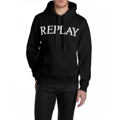 Abbildung von Replay Herren M3104 Kapuzenpullover, 098 Black, XL