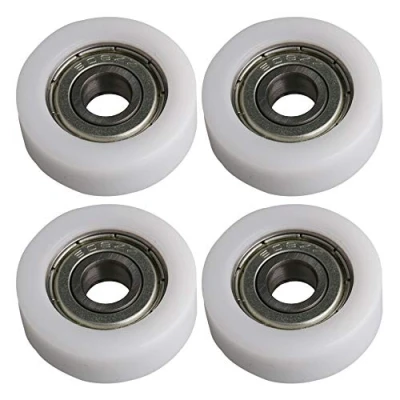 Abbildung von 30 MM OD 608ZZ Lager Flache Nut Kugellager Führungsrolle Räder Rolle 93 KG Tragende Möbel Riemenscheibe Packung mit 4