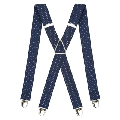 Abbildung von Pierrot Hosenträger für Herren Breit Made in Germany/France Ultrastarker Gummizug &amp; 4 Extra Starke X Clips Verstellbare Länge bis zu 130cm Garantie auf Lebenszeit
