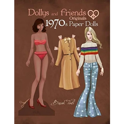 Abbildung von Dollys and Friends ORIGINALS 1970s Paper Dolls: Seventies Vintage Fashion Dress Up Doll Collection (Dollys Dolls)