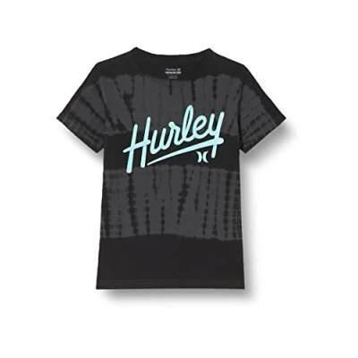 Abbildung von Hurley Jungen Hrlb Tie Dye Script Tee T Shirt, Anthrazit, 12 Años