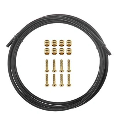Abbildung von YINETTECH Reparatursatz für Hydraulische Scheibenbremse Schläuche 2,5 m Schlaucheinsatz Kompatibel mit MTB Fahrradbremse BH59