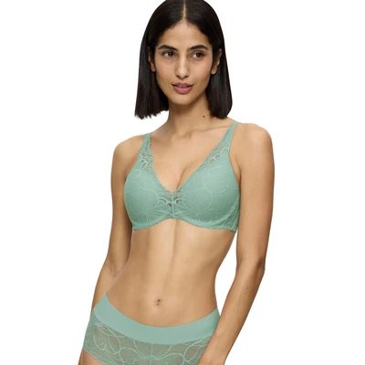 Abbildung von Triumph Body Make Up Illusion Lace, BH Damen, Blau (Misty Turquoise), 80B
