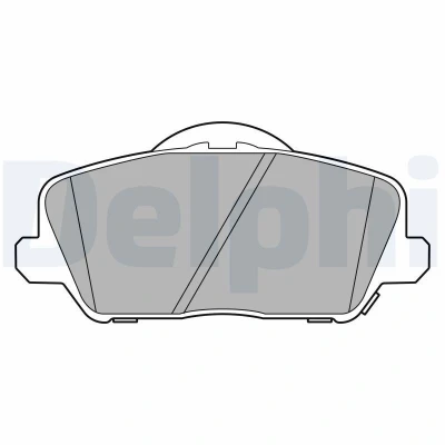 Abbildung von DELPHI LP3591 Bremsbelagsatz mit akustischer Verschleißwarnung Anti Quietsch Blech ohne Zubehör HYUNDAI: i30 II Estate, Hatchback