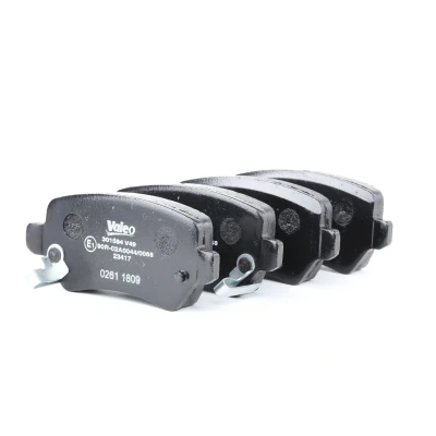 Abbildung von VALEO 301584 Bremsbelagsatz FIRST Hinterachse inkl. Verschleißwarnkontakt ohne Anti Quietsch Blech OPEL: Meriva B, Zafira A, B