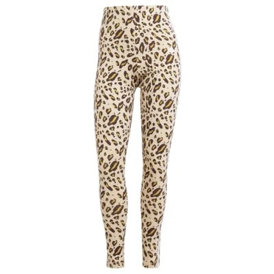Abbildung von adidas Sportswear Essentials Animal Print Leggings Hosen, Damen, Größe: XS, Magic beige/mesa/shadow brown