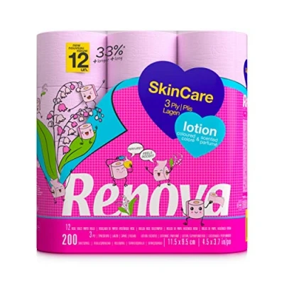 Abbildung von Renova SKINCARE LOTION Toilet Paper 12 Rolls, stück
