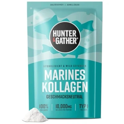 Abbildung von Kollagenpulver 300g Reines geschmackloses Premium Hydrolysat Meereskollagen Peptide Pulver Für gesunde Haare, Haut, Nägel und Muskeln