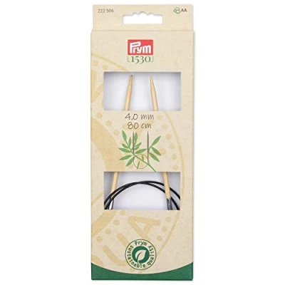 Abbildung von Prym 222506 Rundstricknadeln 1530, 80 cm, 4 mm, Holzfarben