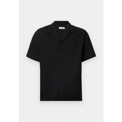 Abbildung von Jack &amp; Jones Jjematteo Resort Shirt Hemd, Herren, Größe: Large, Black