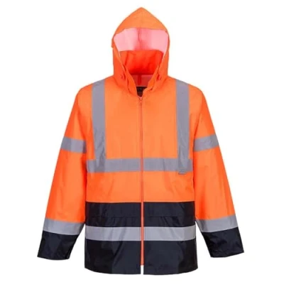 Abbildung von Portwest Warnschutz Regenjacke, Größe: 5XL, Farbe: Orange, H440ORR5XL