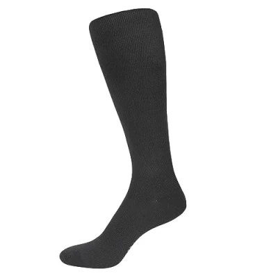 Abbildung von Nur Der Fit &amp; Vital Kniestrümpfe entlastende Reisestrümpfe aus weicher atmungsaktiver Baumwolle mit Komfortbund Herren, anthrazitmel., 42 44