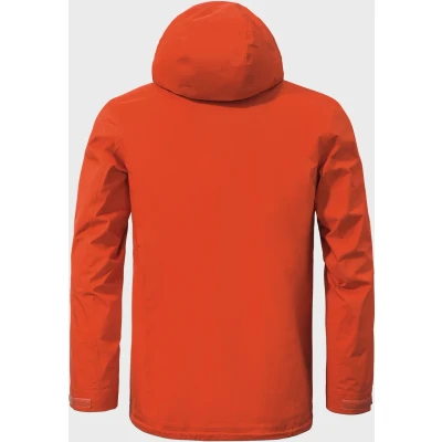 Abbildung von Schöffel Aiplspitz Regenjacke / wasserabweisende Jacke, Herren, Größe: 48, Orange