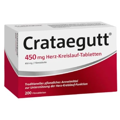 Abbildung von Crataegutt 450 mg Herz Kreislauf Tabletten 200 Pflanzliches Arzneimittel zur Unterstützung der Funktion Weißdorn hochdosiert Stärkung für und