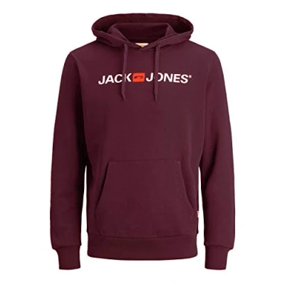 Abbildung von JACK &amp; JONES Herren JJECORP Old Logo Sweat Hood NOOS 12137054, Crockery/REG FIT, XXXL