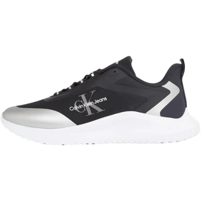 Abbildung von Calvin Klein Jeans Runner LACE Sneaker low, Damen, Größe: 37, Black/silver Schuhe