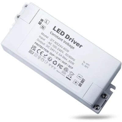 Abbildung von REYLAX LED Trafo 24V 60W, Treiber Netzteil 2.5A 230V auf LED, Transformator AC zu DC Schalt Niedervolttrafo, Konstantspannungs Driver für Lampen, Nicht Dimmbar