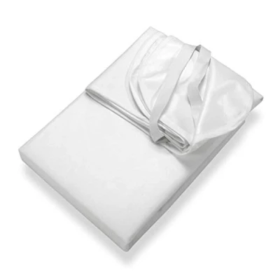 Abbildung von SETEX Wasserdichter Molton Matratzenschutz, 140 x 200 cm, Matratzenschoner aus 100 % Baumwolle, Generation, Weiß