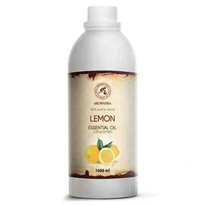Abbildung von Zitronenöl 1000ml Naturreines Ätherisches Öl Zitrone zur Körperlichen und Seelischen Anwendung Citrus Limon Öle für Naturkosmetik Aromatherapie Zitronen Raumbeduftung