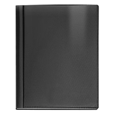 Abbildung von VELOFLEX 4412480 Sichtbuch Diamond DIN A4, mit 12 Klarsichthüllen, schwarz, Präsentationsmappe, Dokumentenmappe, Portfolio Ordner, 1 Stück