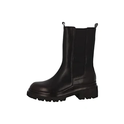 Abbildung von Tom Tailor Damen 4295208 Chelsea Stiefel, Black, 38 EU