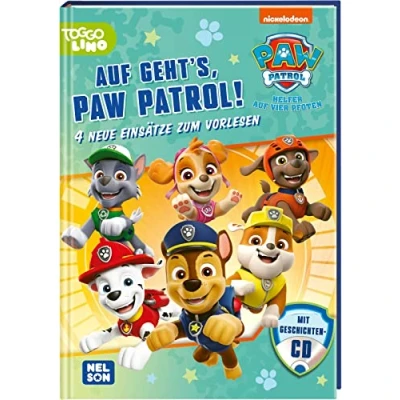 Abbildung von PAW Patrol Geschichtenbuch: auf geht&#039;s, Patrol!: 4 Vorlesegeschichten ab 3 Jahren mit Hörfassung CD und den beliebten Fellfreunden Marshall, Rubble, Zuma, Chase, Rocky Skye