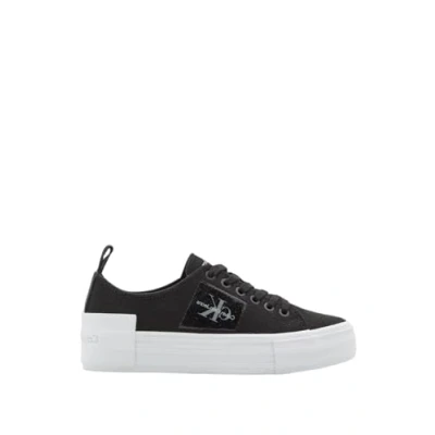 Abbildung von Calvin Klein Jeans Damen Sneaker Bold Vulcanized Flatform Low T Plateau, Mehrfarbig (Black/Bright White), 37 EU