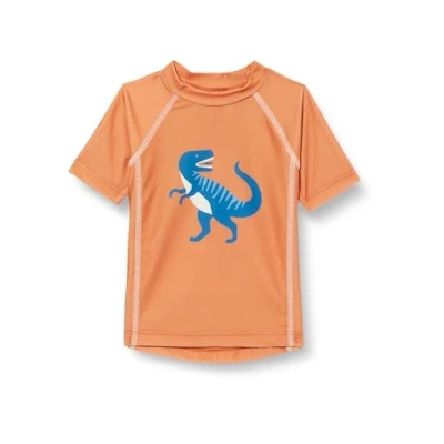 Abbildung von Playshoes Unisex Kinder UV Schutz Bade Shirt Schwimmshirt Badebekleidung, Dino Ocker, 122/128
