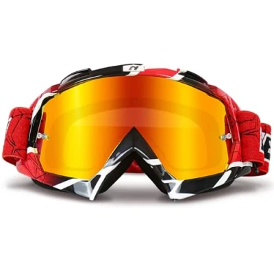 Abbildung von NENKI Motocross Brille, Motorradbrille, ATV Dirt Bike Off Road MX Fahrbrille, Skibrille für Damen und Herren, Crossbrille mit Anti Fog/UV Schutz