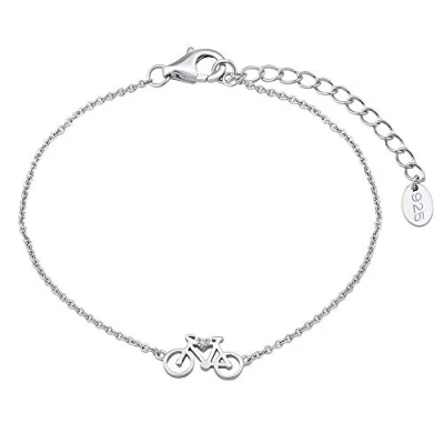Abbildung von SILVEGO Damen Armband aus 925 Sterling Silber Fahrrad