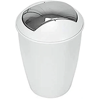 Abbildung von Spirella Kosmetikeimer Atlanta mit Schwingdeckel 5 Liter (ØxH): 20 x 30 cm Weiß