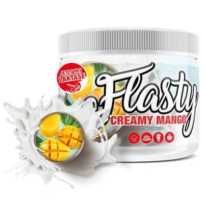 Abbildung von Flasty Geschmackspulver (Mango Sahne) 1 x 250 g Kalorienarmes Flavour Pulver mit Nur ca. 7 kcal pro Portion bringt es Leben in deinen Quark, Joghurt und vielem mehr.