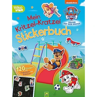 Abbildung von PAW Patrol Mein Kritzel Kratzel Stickerbuch mit Bambus Stick: 120 Sticker zum Freikratzen und Einkleben für Kinder ab 4 Jahren
