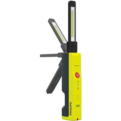 Abbildung von Philips Xperion 6000 Slim LED Arbeitsleuchte, superschlanke wiederaufladbare Werkstattlampe, Taschenlampe, 500lm, schwenkbares Lichtmodul, zusätzliches Spotlicht