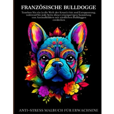 Abbildung von Französische Bulldogge Malbuch für Erwachsene: Mandalas Designs,Geschenke Tierliebhaber