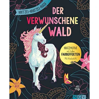 Abbildung von Der verwunschene Wald Kritzel Kratzel Buch mit Bambus Stick: Zauberhafte Kratzmotive tollen Farbeffekten für Kinder ab 7 Jahren