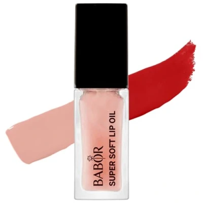 Abbildung von BABOR MAKE UP Lip Oil, pflegendes Lippen Öl, nicht klebend, für weiche Lippen, mit Kirschkernöl, glänzend, erhältlich in 2 Farben, 4 ml